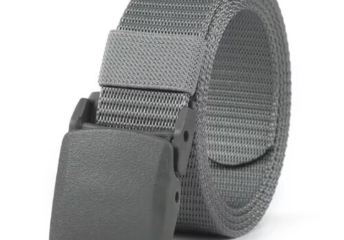 Bullock Grijze metaalvrije koppelriem van Nylon. Bullock Grijze metaalvrije koppelriem van Nylon.