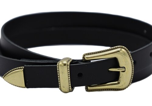 Joss riemen Zwarte smalle riem met western uitstraling. Joss riemen Zwarte smalle riem met western uitstraling.