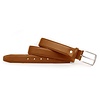 Heren riem cognac rond gestikt