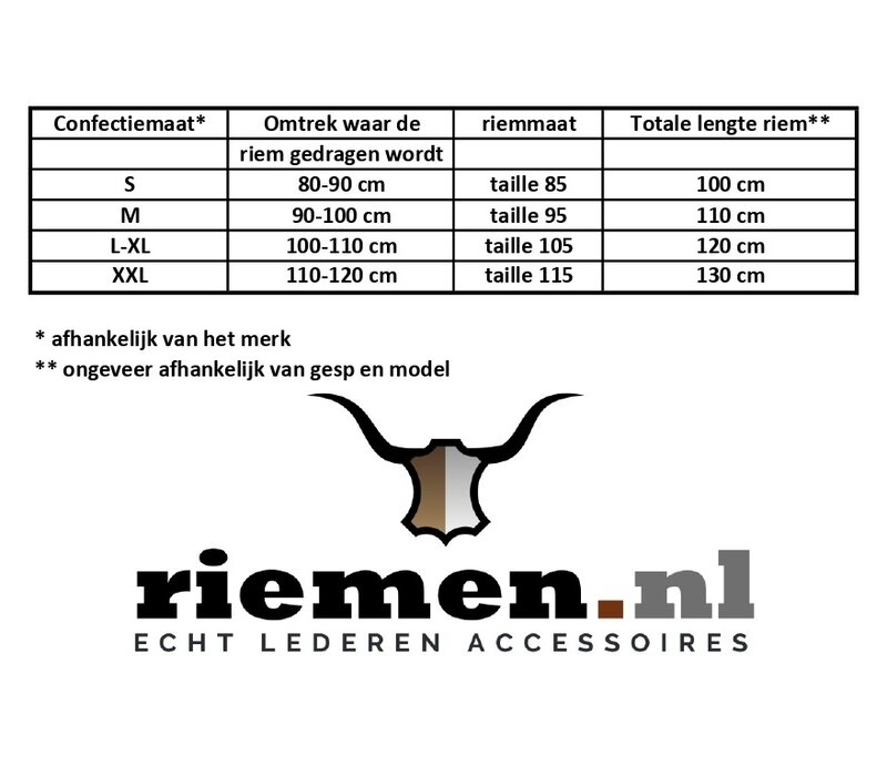 Kwalitatief hoogwaardige Tresanti riem van Italiaans zwart leer.