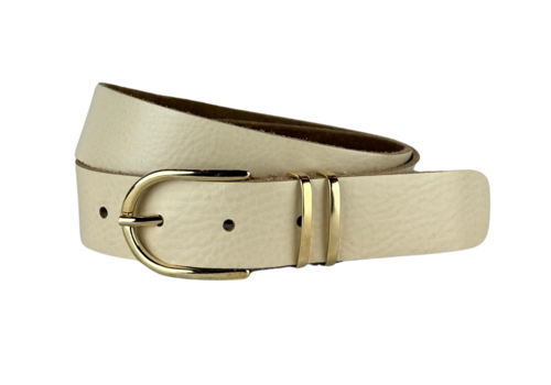 Elvy  Beige 3cm brede riem . Elvy  Beige 3cm brede riem .