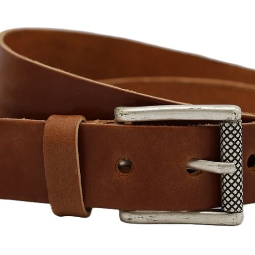 cognac italiaans volnerf lederen casual riem 