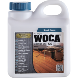 Woca UITVERKOOP: Master Colour Oil Zwart - 1 L - oude verpakking