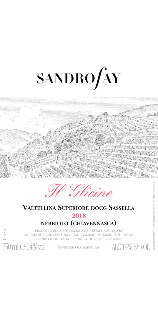 Sandro Fay Fay, Valtellina Superiore docg Sassella Il Glicine 2018