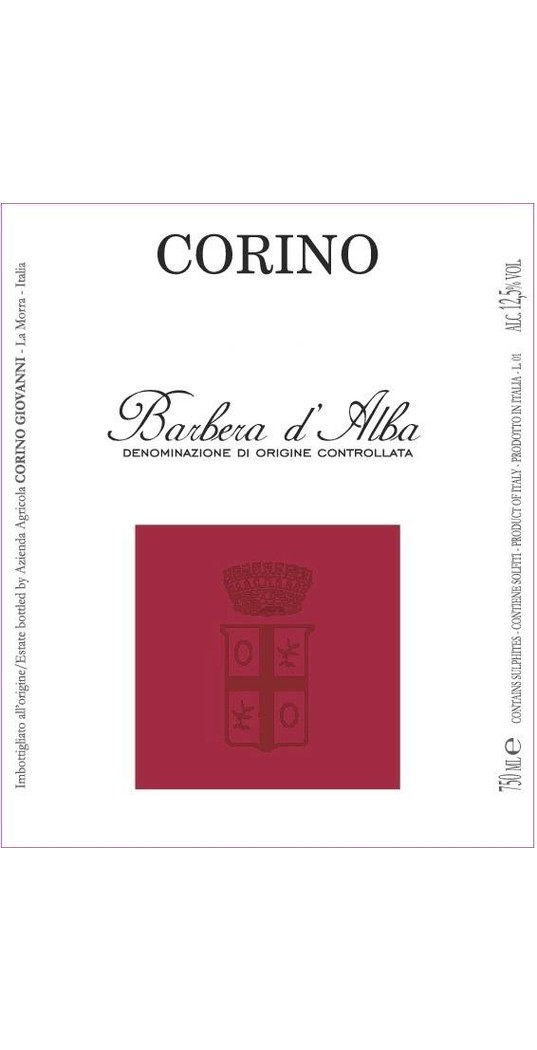 Corino Corino, Barbera d´Alba doc 2020