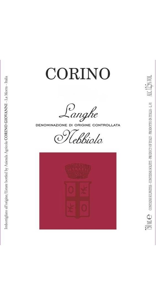 Corino Corino, Langhe Nebbiolo doc 2023
