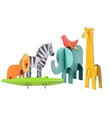 Petitcollage PETITCOLLAGE - Pop-out 3D puzzel Safari