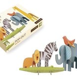 Petitcollage PETITCOLLAGE - Pop-out 3D puzzel Safari