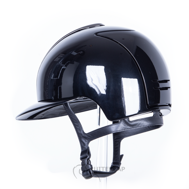 KEP Italia polish black with mirror front - polo visor