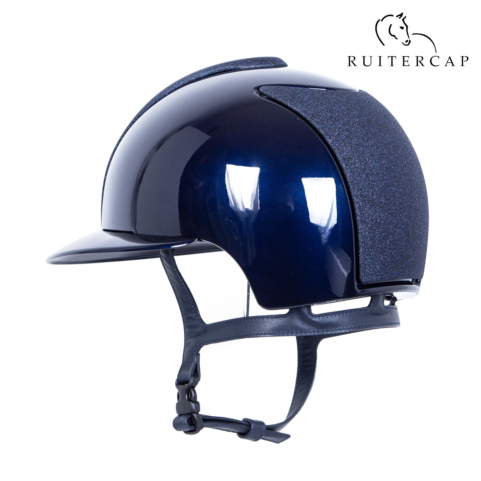 KEP Italia polish blue with star blue front and back side - swarovski frame - polo visor