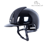 KEP Italia polish black with galassia black front - polo visor