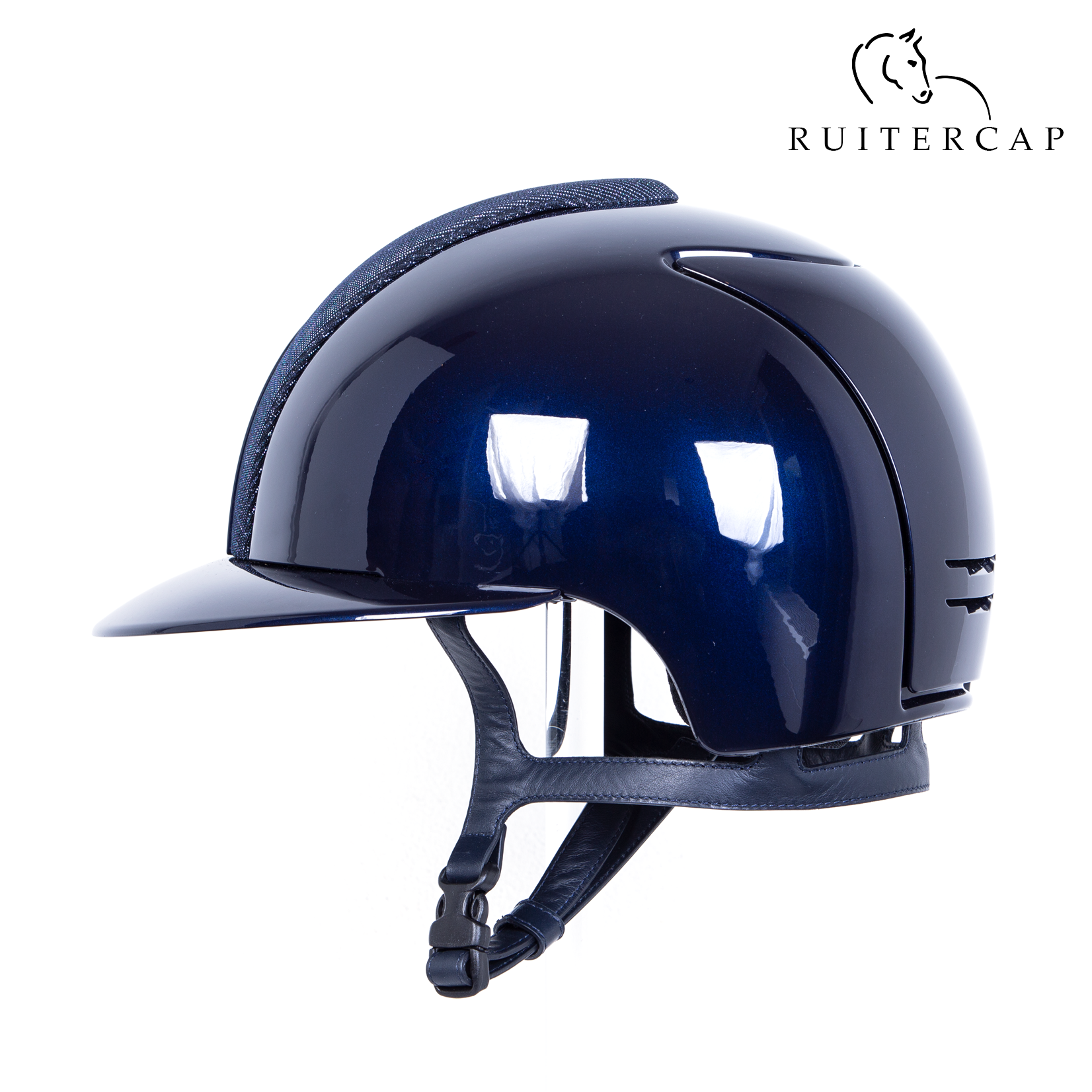 KEP Italia polish blue with galassia blue front - polo visor - sub grill and button edge rosé gold