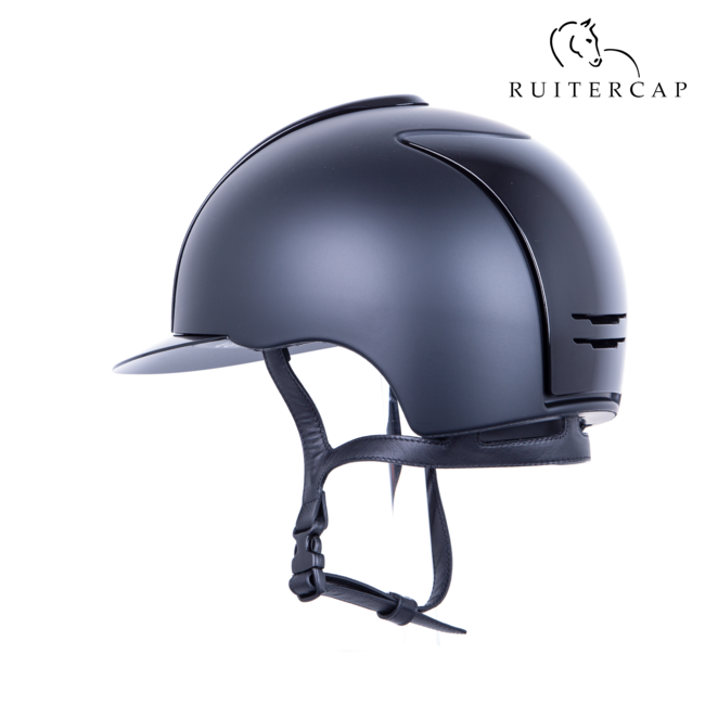 KEP Italia textile black with black polish front and backside - swarovski frame crystal silver night