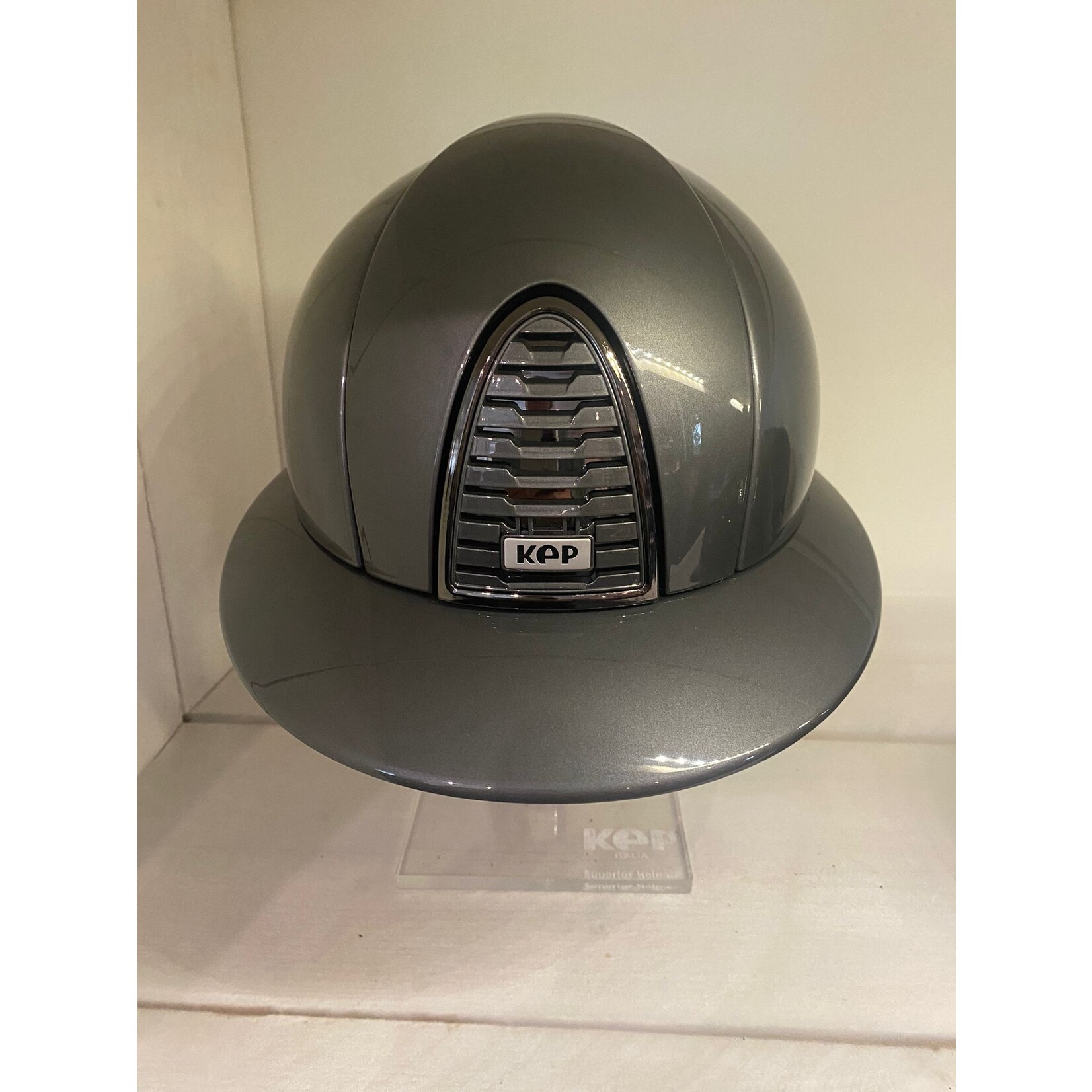 KEP Italia metal grey - mirror black frame and sub grill - polo visor