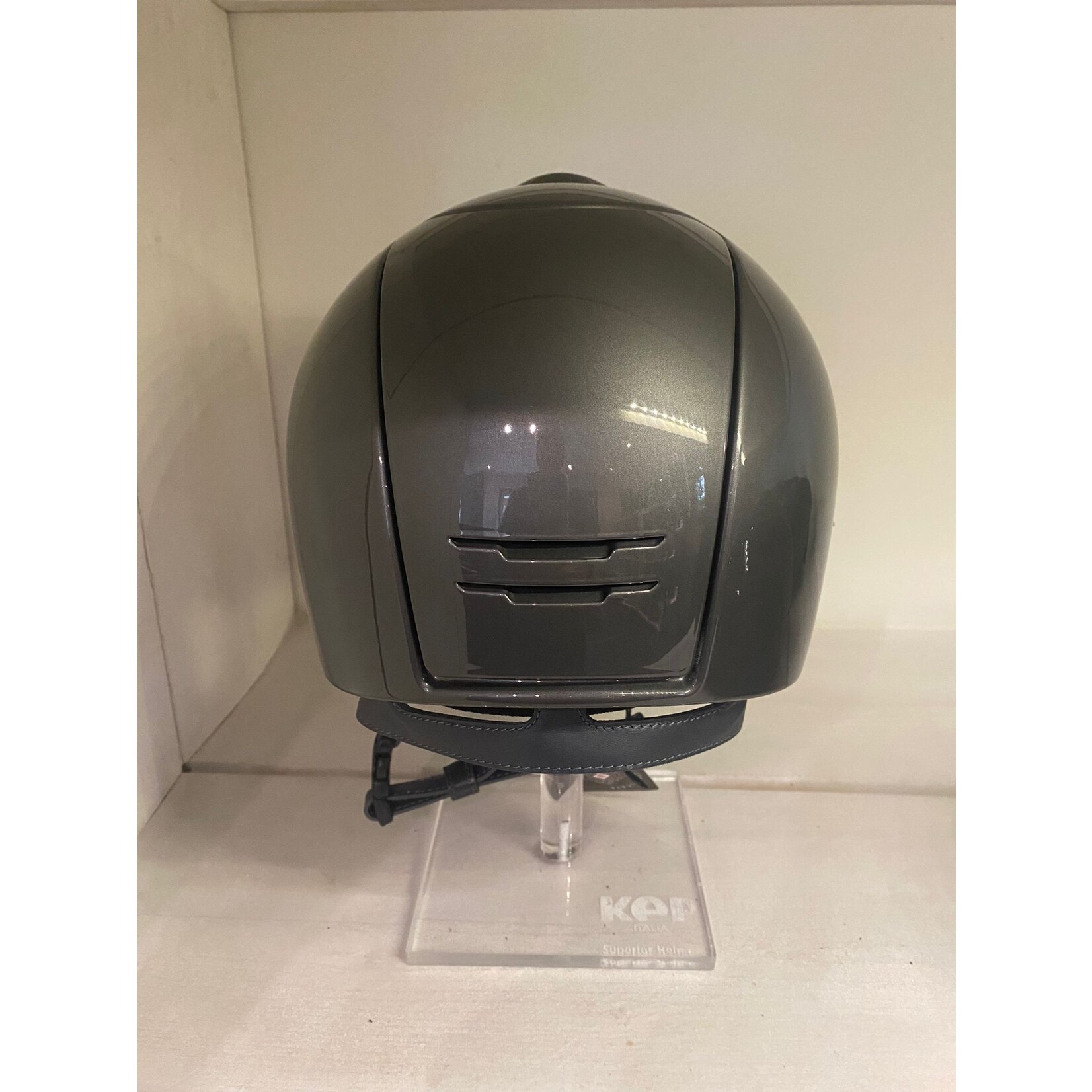 KEP Italia metal grey - mirror black frame and sub grill - polo visor