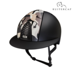 KEP Italia textile black with vikings grey front - polo visor