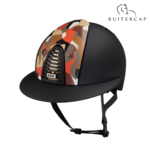 KEP Italia textile black with vikings arcanio front - polo visor