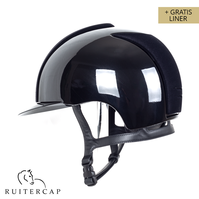 KEP Italia polish zwart met suede zwart voor en achterzijde - swarovski frame - mirror zwart grill en sub grill