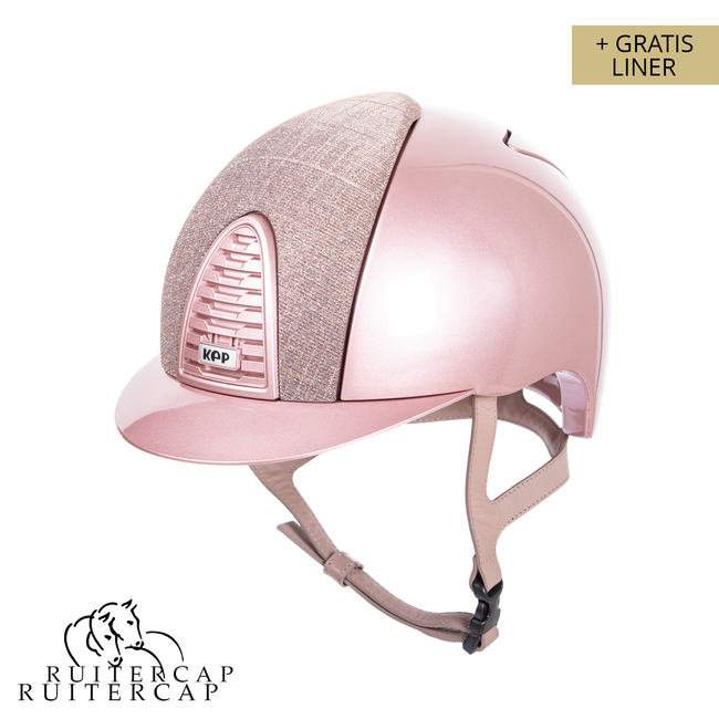 KEP Italia diamond pink with galassia pink front - powder rose chinstrap