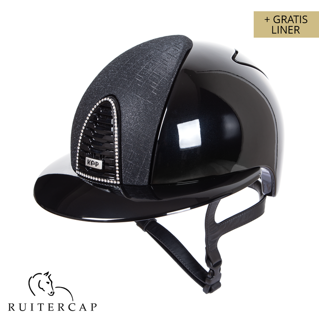 KEP Italia polish black with galassia black front - swarovski frame - polo klep