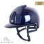 KEP Italia polish blue with suede front with shaded swarovski black silver - polo visor
