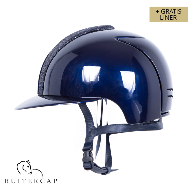 KEP Italia polish blue with glitter blue front - polo visor