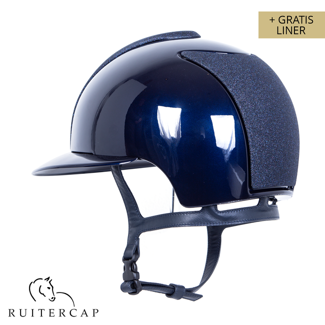 KEP Italia polish blauw met star blauw voor en achterzijde - swarovski frame - polo klep