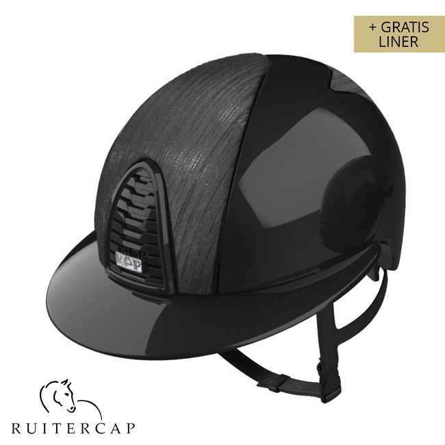 KEP Italia polish black with vesna front and backside - polo visor