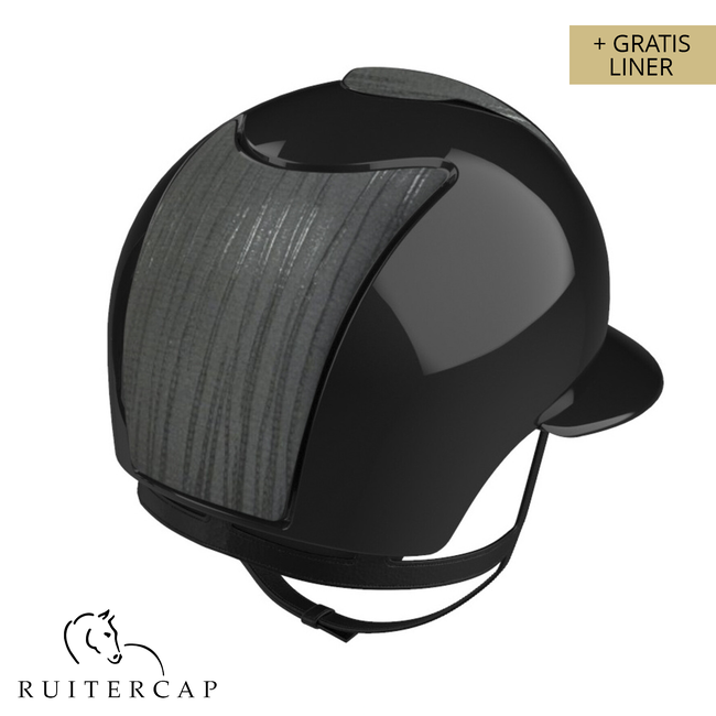 KEP Italia polish black with vesna front and backside - polo visor