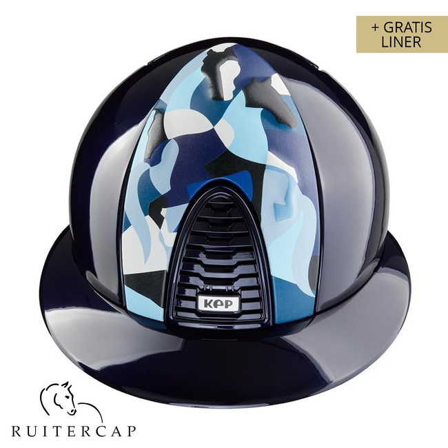 KEP Italia polish blue with vikings blu front - polo visor