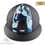 KEP Italia textile black with vikings blu front - polo visor