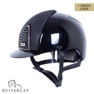 KEP Italia polish black with galassia black front - swarovski frame