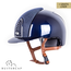 KEP Italia polish blue with darkblue galassia front - swarovski frame - cognac chinstrap