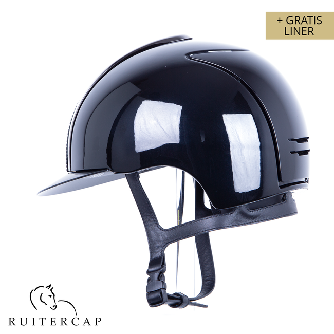 KEP Italia polish zwart met mirror voorzijde - swarovski frame crystal silver night