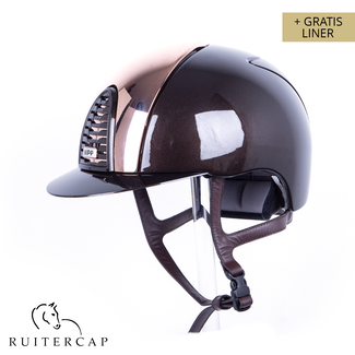 KEP Italia polish brown with mirror róse gold front - sub-grill and button edge róse gold