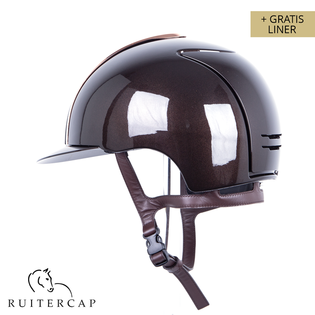 KEP Italia polish brown with mirror róse gold front - sub-grill and button edge róse gold