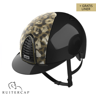 KEP Italia polish black with giaguaro lame front - swarovski frame