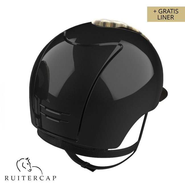 KEP Italia polish black with giaguaro lame front - swarovski frame