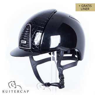 KEP Italia polish black with cocco style front - swarovski frame
