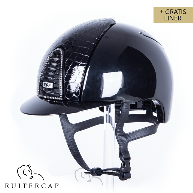 KEP Italia polish black with cocco style front - swarovski frame