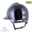 KEP Italia polish black with suede front with shaded swarovski crystal gold - polo visor