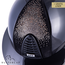 KEP Italia polish black with suede front with shaded swarovski crystal gold - polo visor