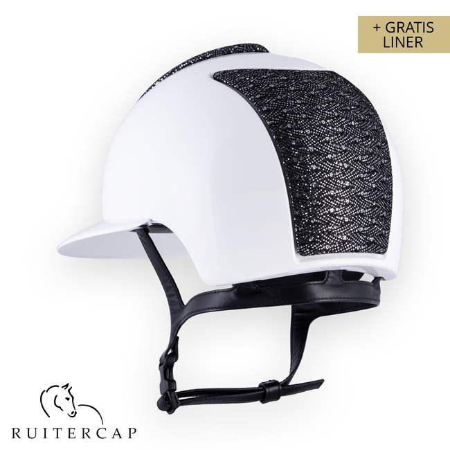 KEP Italia polish white with klimt front and backside - polo visor