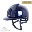 KEP Italia polish blue with suede front with shaded swarovski black silver - polo visor