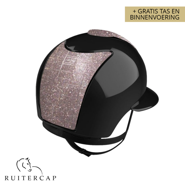 KEP Italia polish zwart met galassia voor en achterzijde - polo klep