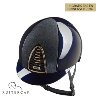 KEP Italia polish blue with blue luminor insert - rosé gold frame and subgrid