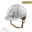KEP Italia polish white with chrome frame - cognac chinstrap