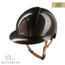 KEP Italia smart nova polish brown with star brown front and glitter logo back - polo visor - beige chinstrap