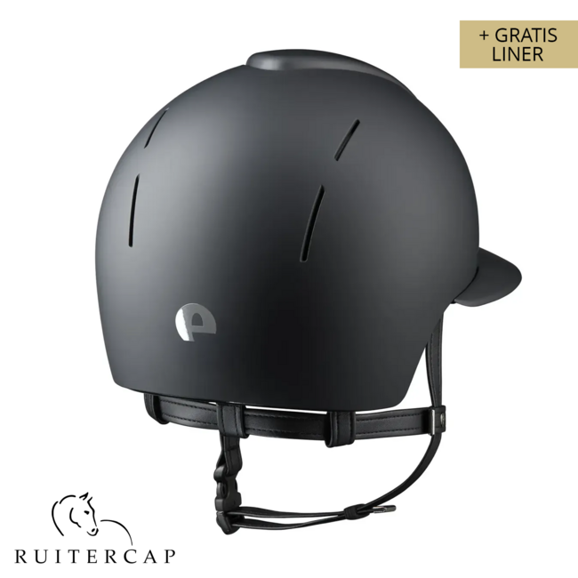 KEP Italia smart nova textile black - polo visor - black chinstrap