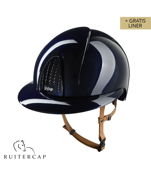 KEP Italia smart nova polish blauw - polo klep - beige kinbandje